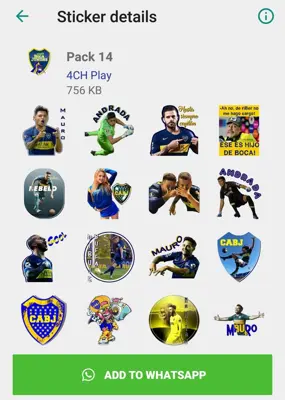 Boca Juniors Stickers - WAStickerApps android App screenshot 1